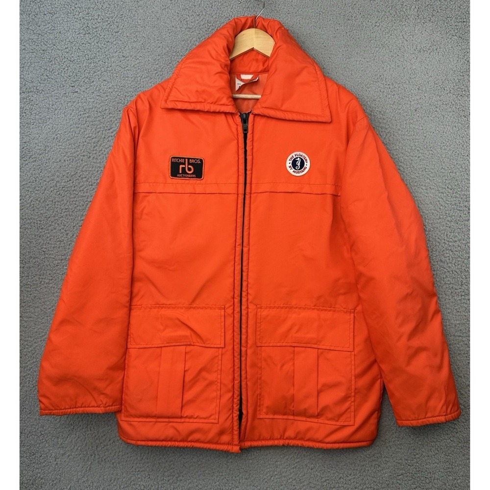 VTG Mustang Survival Floater Jacket Marine Commander 1808 Orange Flotation XL